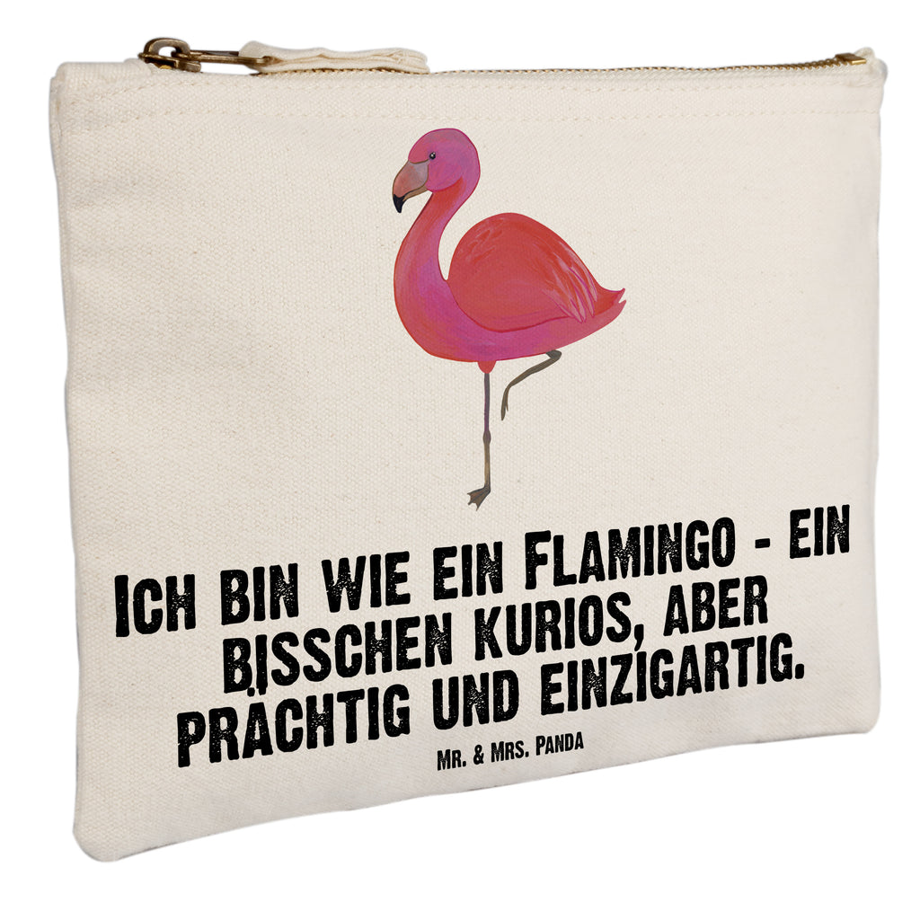 Schminktasche Flamingo classic Schminktasche, Kosmetiktasche, Kosmetikbeutel, Stiftemäppchen, Etui, Federmappe, Makeup, XXL, Schminketui, Kosmetiketui, Schlamperetui, Flamingo, Einzigartig, Selbstliebe, Stolz, ich, für mich, Spruch, Freundin, Freundinnen, Außenseiter, Sohn, Tochter, Geschwister