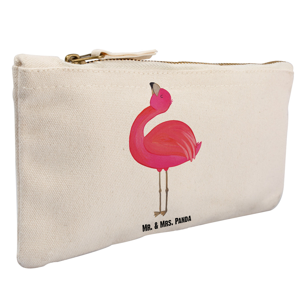 Schminktasche Flamingo stolz Schminktasche, Kosmetiktasche, Kosmetikbeutel, Stiftemäppchen, Etui, Federmappe, Makeup, XXL, Schminketui, Kosmetiketui, Schlamperetui, Flamingo, stolz, Freude, Selbstliebe, Selbstakzeptanz, Freundin, beste Freundin, Tochter, Mama, Schwester