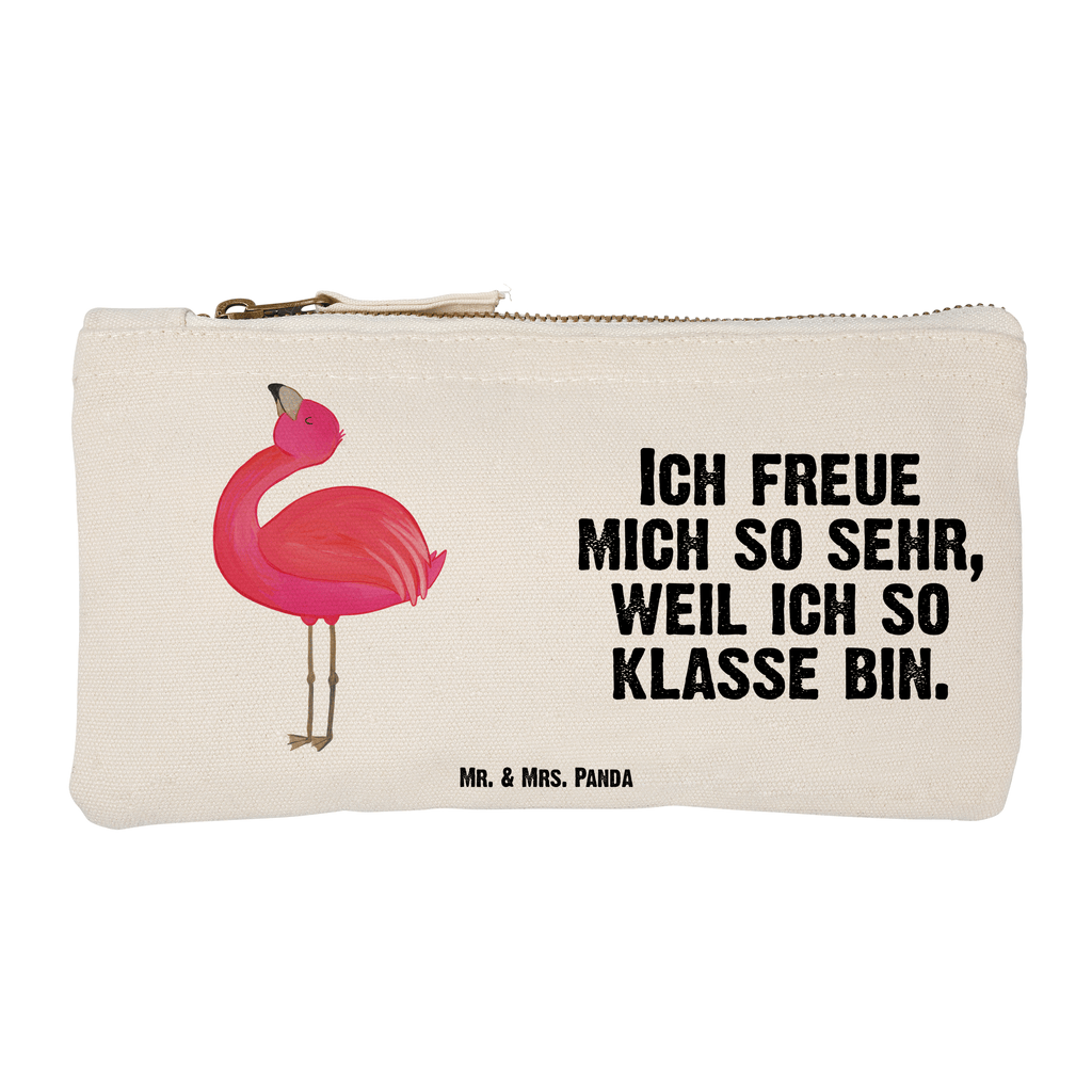 Schminktasche Flamingo stolz Schminktasche, Kosmetiktasche, Kosmetikbeutel, Stiftemäppchen, Etui, Federmappe, Makeup, XXL, Schminketui, Kosmetiketui, Schlamperetui, Flamingo, stolz, Freude, Selbstliebe, Selbstakzeptanz, Freundin, beste Freundin, Tochter, Mama, Schwester