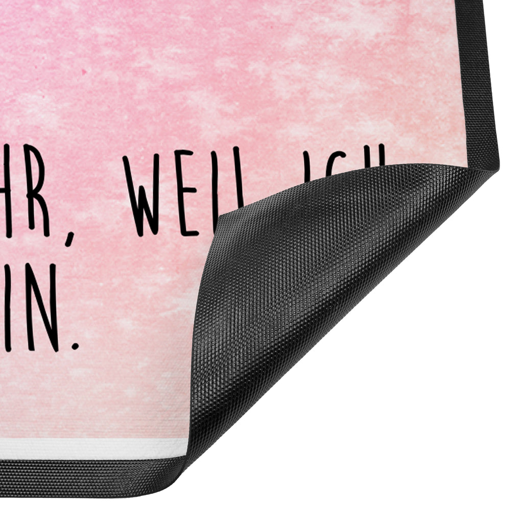 Fußmatte Flamingo stolz Flamingo, stolz, Freude, Selbstliebe, Selbstakzeptanz, Freundin, beste Freundin, Tochter, Mama, Schwester, Türvorleger, Schmutzmatte, Fußabtreter, Matte, Schmutzfänger, Fußabstreifer, Schmutzfangmatte, Türmatte, Motivfußmatte,  Haustürmatte, Vorleger  Flamingo