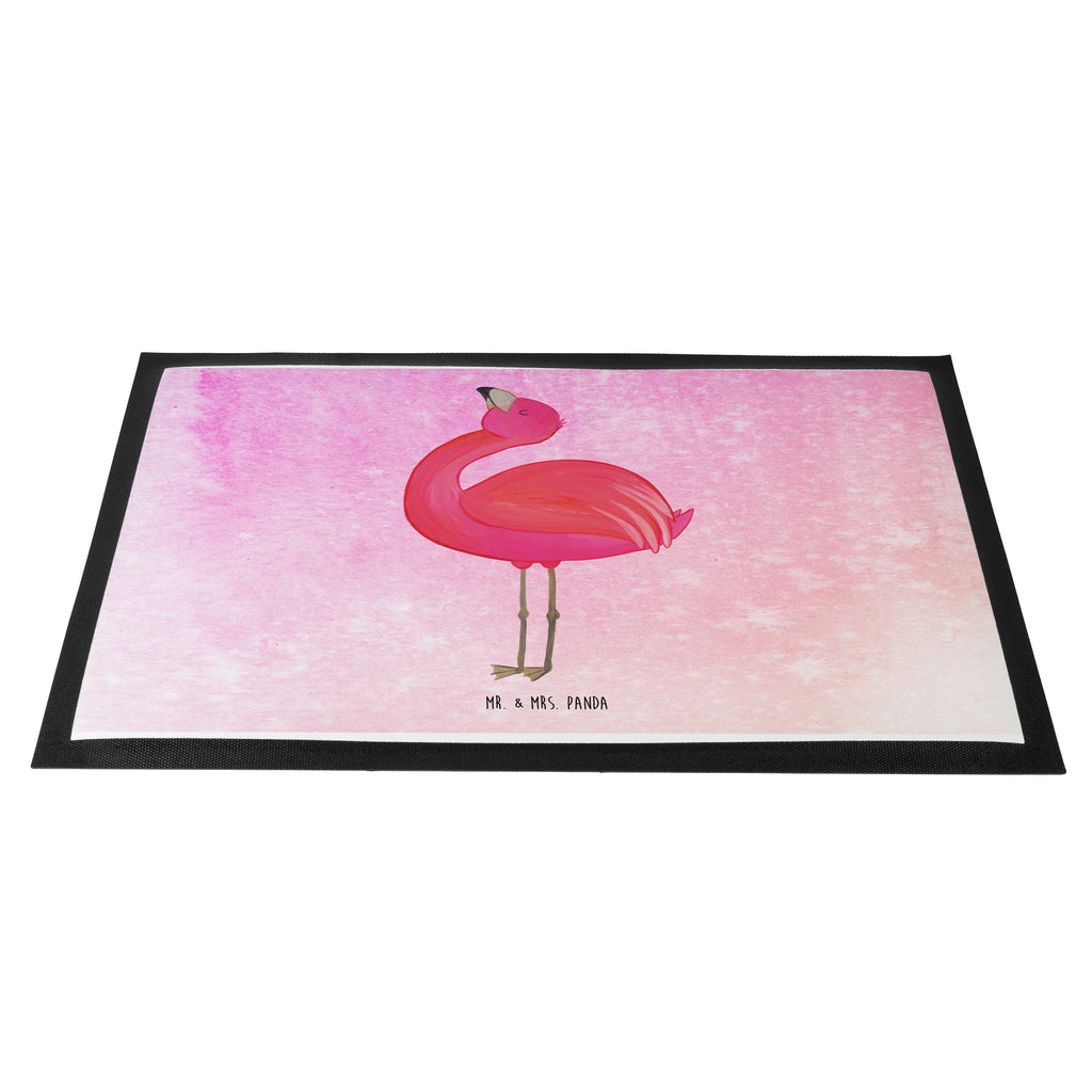 Fußmatte Flamingo stolz Flamingo, stolz, Freude, Selbstliebe, Selbstakzeptanz, Freundin, beste Freundin, Tochter, Mama, Schwester, Türvorleger, Schmutzmatte, Fußabtreter, Matte, Schmutzfänger, Fußabstreifer, Schmutzfangmatte, Türmatte, Motivfußmatte,  Haustürmatte, Vorleger  Flamingo