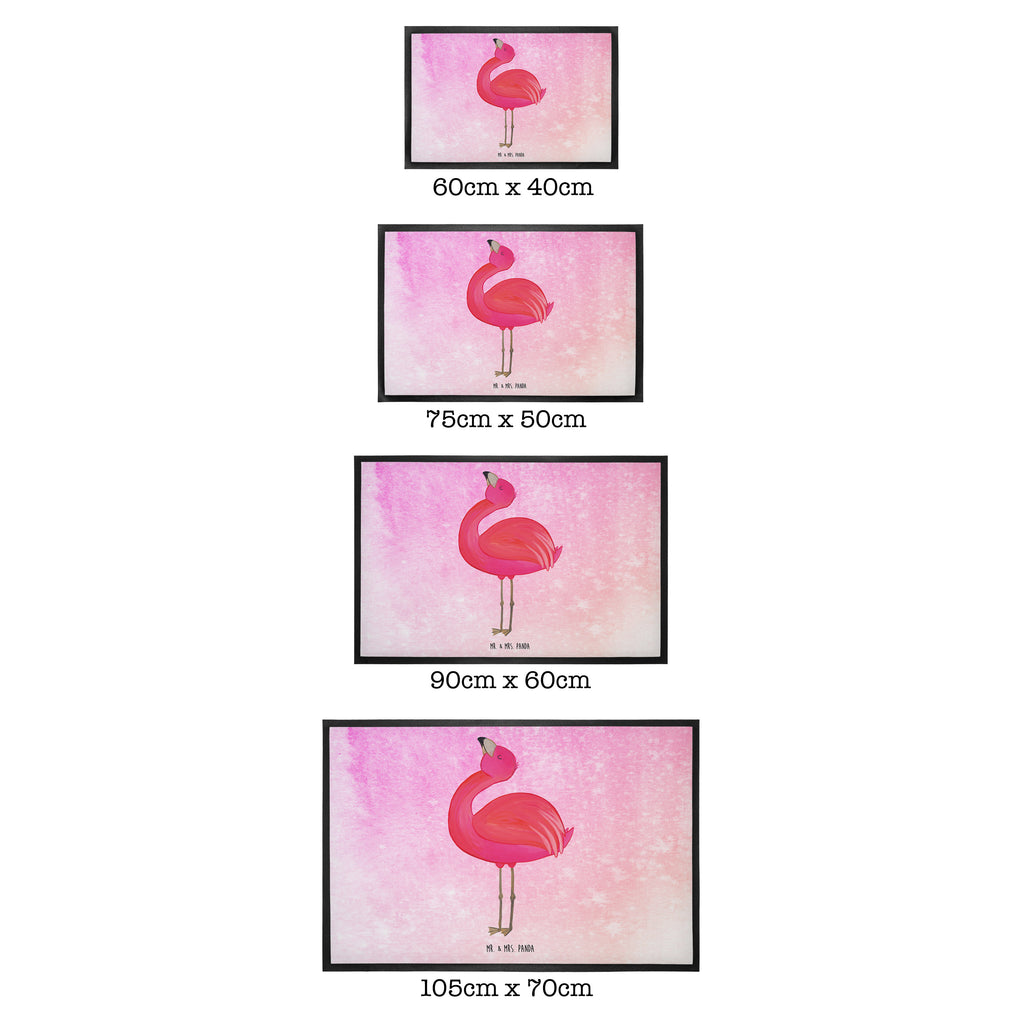 Fußmatte Flamingo stolz Flamingo, stolz, Freude, Selbstliebe, Selbstakzeptanz, Freundin, beste Freundin, Tochter, Mama, Schwester, Türvorleger, Schmutzmatte, Fußabtreter, Matte, Schmutzfänger, Fußabstreifer, Schmutzfangmatte, Türmatte, Motivfußmatte,  Haustürmatte, Vorleger  Flamingo