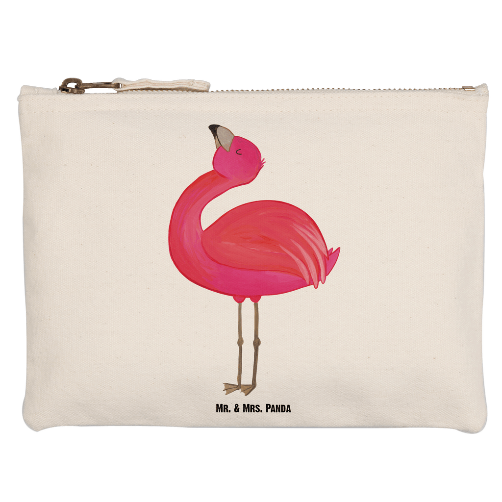 Schminktasche Flamingo stolz Schminktasche, Kosmetiktasche, Kosmetikbeutel, Stiftemäppchen, Etui, Federmappe, Makeup, XXL, Schminketui, Kosmetiketui, Schlamperetui, Flamingo, stolz, Freude, Selbstliebe, Selbstakzeptanz, Freundin, beste Freundin, Tochter, Mama, Schwester
