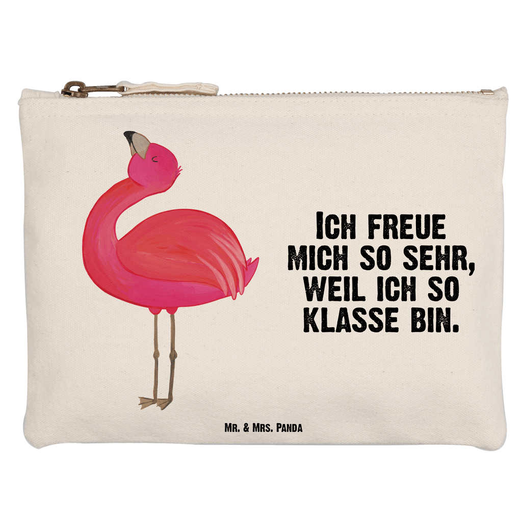 Schminktasche Flamingo stolz Schminktasche, Kosmetiktasche, Kosmetikbeutel, Stiftemäppchen, Etui, Federmappe, Makeup, XXL, Schminketui, Kosmetiketui, Schlamperetui, Flamingo, stolz, Freude, Selbstliebe, Selbstakzeptanz, Freundin, beste Freundin, Tochter, Mama, Schwester