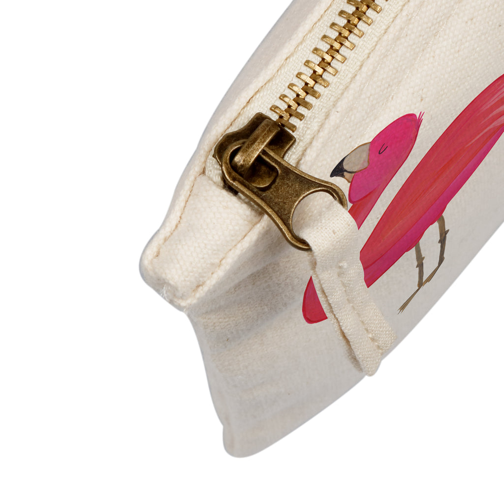 Schminktasche Flamingo stolz Schminktasche, Kosmetiktasche, Kosmetikbeutel, Stiftemäppchen, Etui, Federmappe, Makeup, XXL, Schminketui, Kosmetiketui, Schlamperetui, Flamingo, stolz, Freude, Selbstliebe, Selbstakzeptanz, Freundin, beste Freundin, Tochter, Mama, Schwester