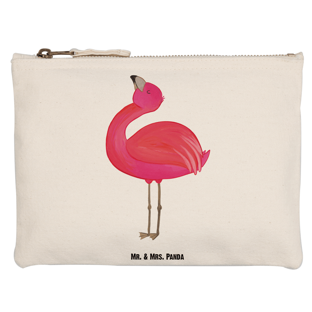 Schminktasche Flamingo stolz Schminktasche, Kosmetiktasche, Kosmetikbeutel, Stiftemäppchen, Etui, Federmappe, Makeup, XXL, Schminketui, Kosmetiketui, Schlamperetui, Flamingo, stolz, Freude, Selbstliebe, Selbstakzeptanz, Freundin, beste Freundin, Tochter, Mama, Schwester
