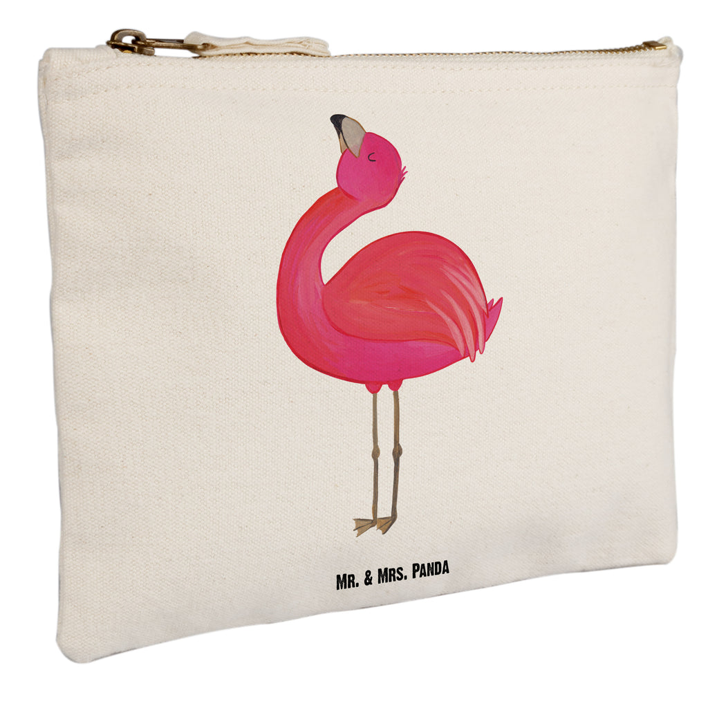 Schminktasche Flamingo stolz Schminktasche, Kosmetiktasche, Kosmetikbeutel, Stiftemäppchen, Etui, Federmappe, Makeup, XXL, Schminketui, Kosmetiketui, Schlamperetui, Flamingo, stolz, Freude, Selbstliebe, Selbstakzeptanz, Freundin, beste Freundin, Tochter, Mama, Schwester