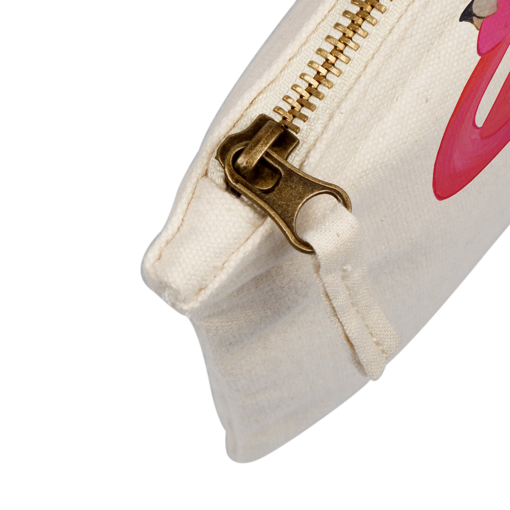 Schminktasche Flamingo stolz Schminktasche, Kosmetiktasche, Kosmetikbeutel, Stiftemäppchen, Etui, Federmappe, Makeup, XXL, Schminketui, Kosmetiketui, Schlamperetui, Flamingo, stolz, Freude, Selbstliebe, Selbstakzeptanz, Freundin, beste Freundin, Tochter, Mama, Schwester