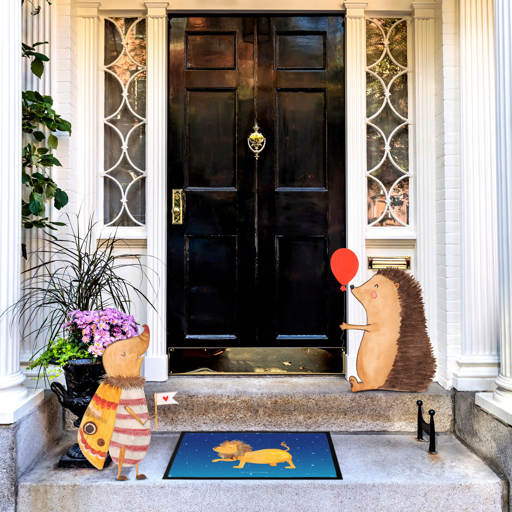 Fußmatte Sternzeichen Löwe Türvorleger, Schmutzmatte, Fußabtreter, Matte, Schmutzfänger, Fußabstreifer, Schmutzfangmatte, Türmatte, Motivfußmatte, Haustürmatte, Vorleger, Tierkreiszeichen, Sternzeichen, Horoskop, Astrologie, Aszendent, Löwe Geschenk, Löwe Sternzeichen, Geschenk Juli, Geburtstag Juli, Geschenk August, Geburtstag August, König der Tiere