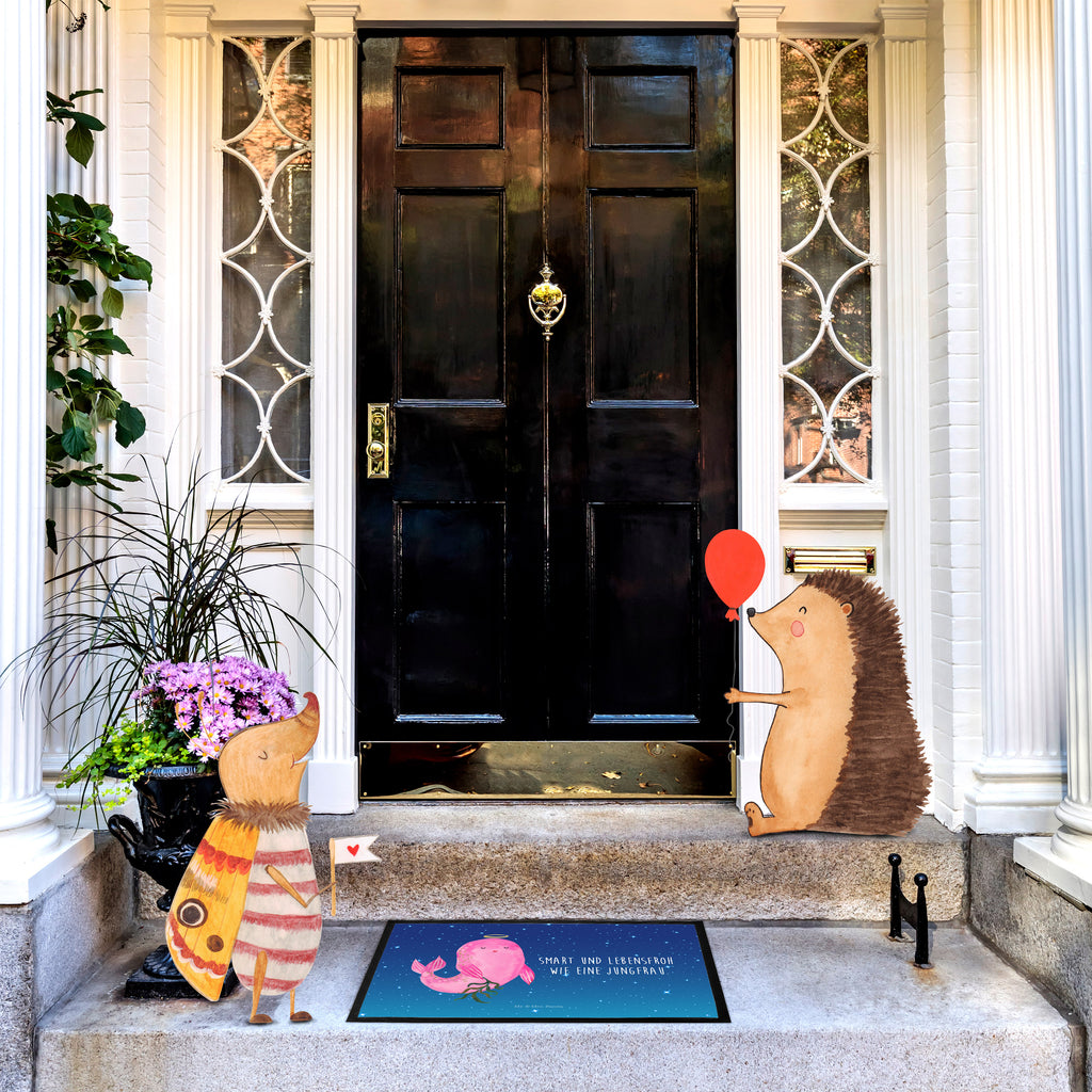 Fußmatte Sternzeichen Jungfrau Türvorleger, Schmutzmatte, Fußabtreter, Matte, Schmutzfänger, Fußabstreifer, Schmutzfangmatte, Türmatte, Motivfußmatte, Haustürmatte, Vorleger, Tierkreiszeichen, Sternzeichen, Horoskop, Astrologie, Aszendent, Jungfrau, Jungfer, Geschenk, Jungfrau Sternzeichen, Geschenk September, Geschenk August, Geburtstag September, Geburtstag August, Meerjungfrau