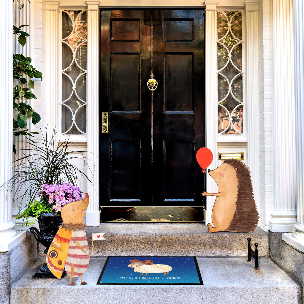 Fußmatte Sternzeichen Widder Türvorleger, Schmutzmatte, Fußabtreter, Matte, Schmutzfänger, Fußabstreifer, Schmutzfangmatte, Türmatte, Motivfußmatte, Haustürmatte, Vorleger, Tierkreiszeichen, Sternzeichen, Horoskop, Astrologie, Aszendent, Widder Geschenk, Widder Sternzeichen, Geschenk März, Geschenk April, Geburtstag März, Geburtstag April, Bock, Schafbock