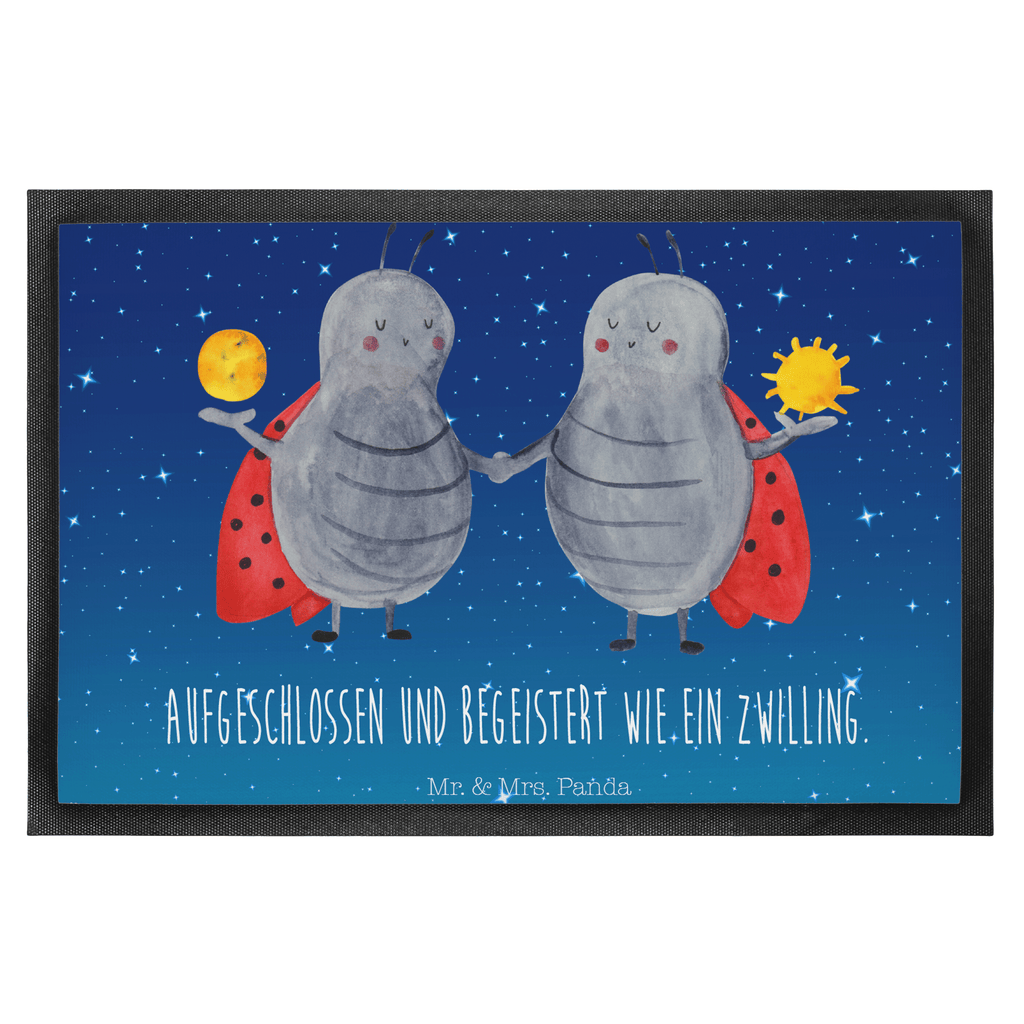 Fußmatte Sternzeichen Zwilling Türvorleger, Schmutzmatte, Fußabtreter, Matte, Schmutzfänger, Fußabstreifer, Schmutzfangmatte, Türmatte, Motivfußmatte, Haustürmatte, Vorleger, Tierkreiszeichen, Sternzeichen, Horoskop, Astrologie, Aszendent, Zwillinge, Zwilling Geschenk, Zwilling Sternzeichen, Geburtstag Mai, Geschenk Mai, Geschenk Juni, Marienkäfer, Glückskäfer, Zwillingsbruder, Zwillingsschwester