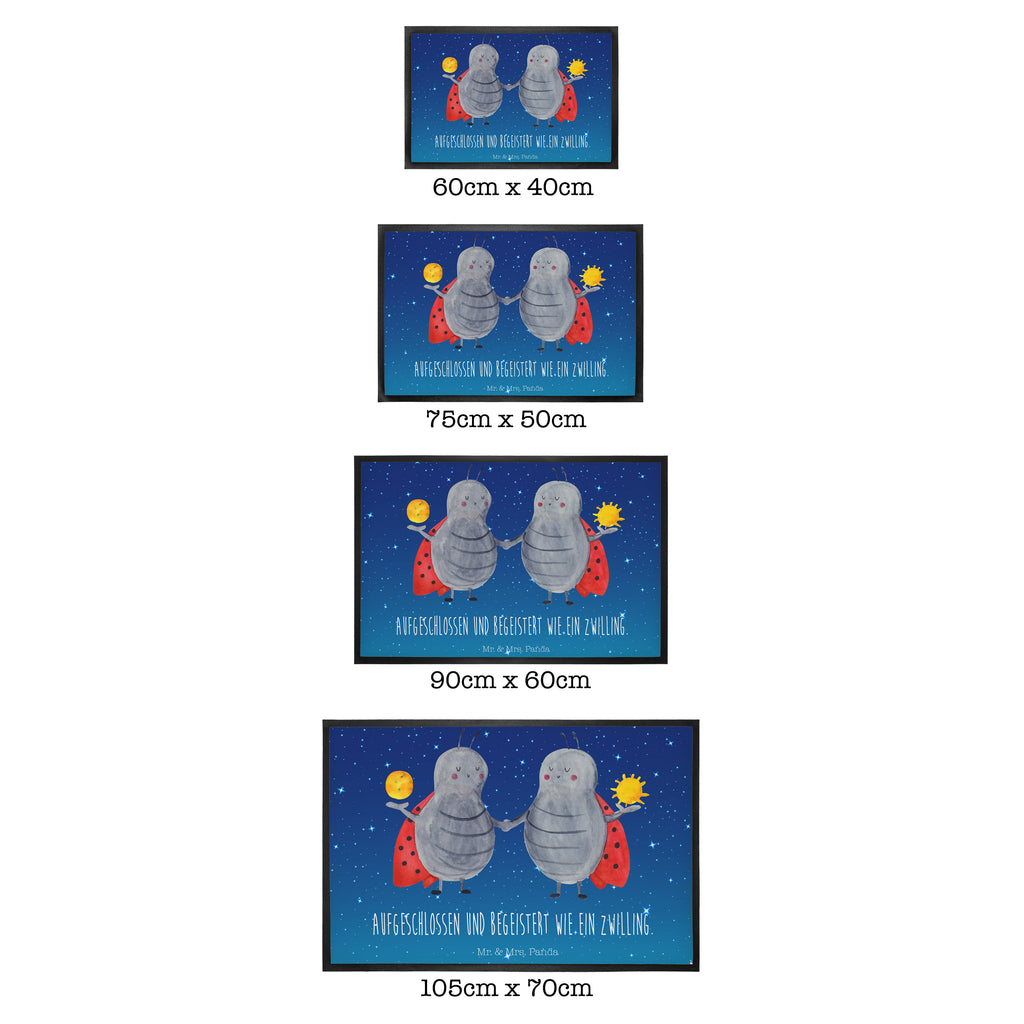 Fußmatte Sternzeichen Zwilling Türvorleger, Schmutzmatte, Fußabtreter, Matte, Schmutzfänger, Fußabstreifer, Schmutzfangmatte, Türmatte, Motivfußmatte, Haustürmatte, Vorleger, Tierkreiszeichen, Sternzeichen, Horoskop, Astrologie, Aszendent, Zwillinge, Zwilling Geschenk, Zwilling Sternzeichen, Geburtstag Mai, Geschenk Mai, Geschenk Juni, Marienkäfer, Glückskäfer, Zwillingsbruder, Zwillingsschwester