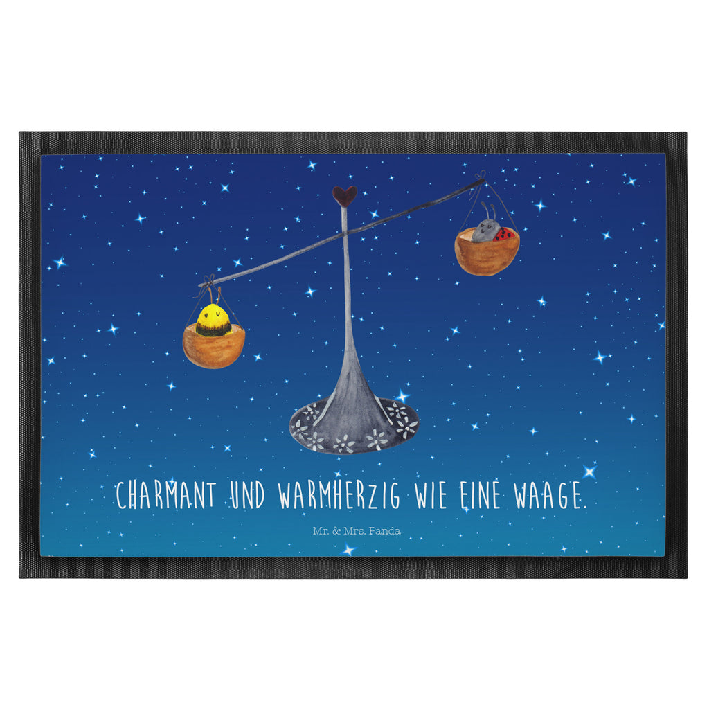 Fußmatte Sternzeichen Waage Türvorleger, Schmutzmatte, Fußabtreter, Matte, Schmutzfänger, Fußabstreifer, Schmutzfangmatte, Türmatte, Motivfußmatte, Haustürmatte, Vorleger, Tierkreiszeichen, Sternzeichen, Horoskop, Astrologie, Aszendent, Waage, Waage Geschenk, Waage Sternzeichen, Geschenk Oktober, Geschenk September, Geburtstag Oktober, Geburtstag September, Gleichgewicht, Marienkäfer, Hummel, Biene