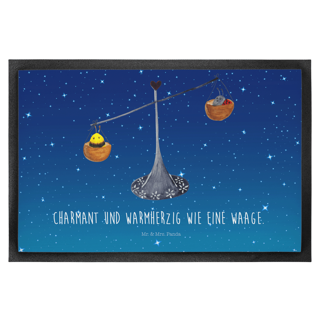 Fußmatte Sternzeichen Waage Türvorleger, Schmutzmatte, Fußabtreter, Matte, Schmutzfänger, Fußabstreifer, Schmutzfangmatte, Türmatte, Motivfußmatte, Haustürmatte, Vorleger, Tierkreiszeichen, Sternzeichen, Horoskop, Astrologie, Aszendent, Waage, Waage Geschenk, Waage Sternzeichen, Geschenk Oktober, Geschenk September, Geburtstag Oktober, Geburtstag September, Gleichgewicht, Marienkäfer, Hummel, Biene