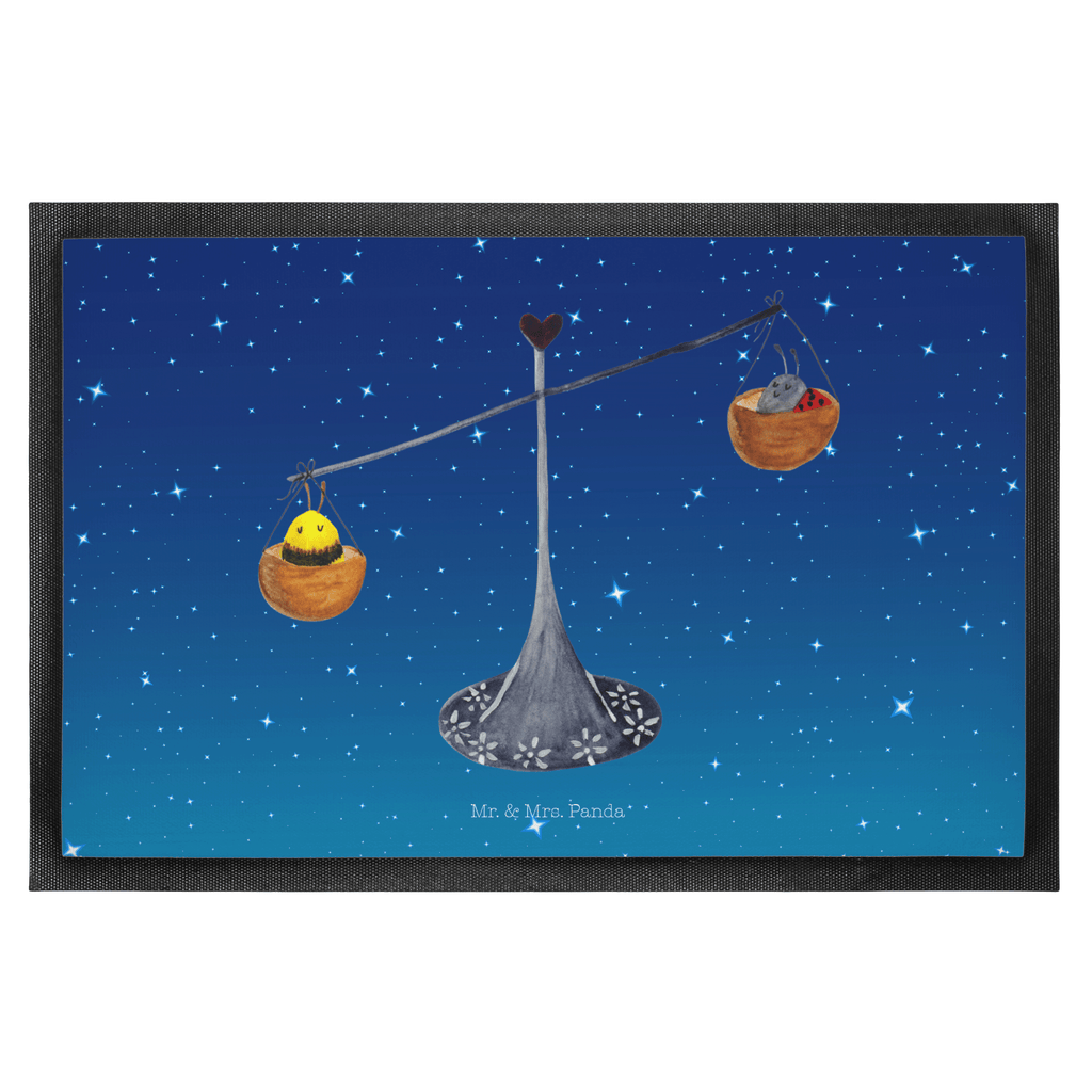 Fußmatte Sternzeichen Waage Türvorleger, Schmutzmatte, Fußabtreter, Matte, Schmutzfänger, Fußabstreifer, Schmutzfangmatte, Türmatte, Motivfußmatte, Haustürmatte, Vorleger, Tierkreiszeichen, Sternzeichen, Horoskop, Astrologie, Aszendent, Waage, Waage Geschenk, Waage Sternzeichen, Geschenk Oktober, Geschenk September, Geburtstag Oktober, Geburtstag September, Gleichgewicht, Marienkäfer, Hummel, Biene