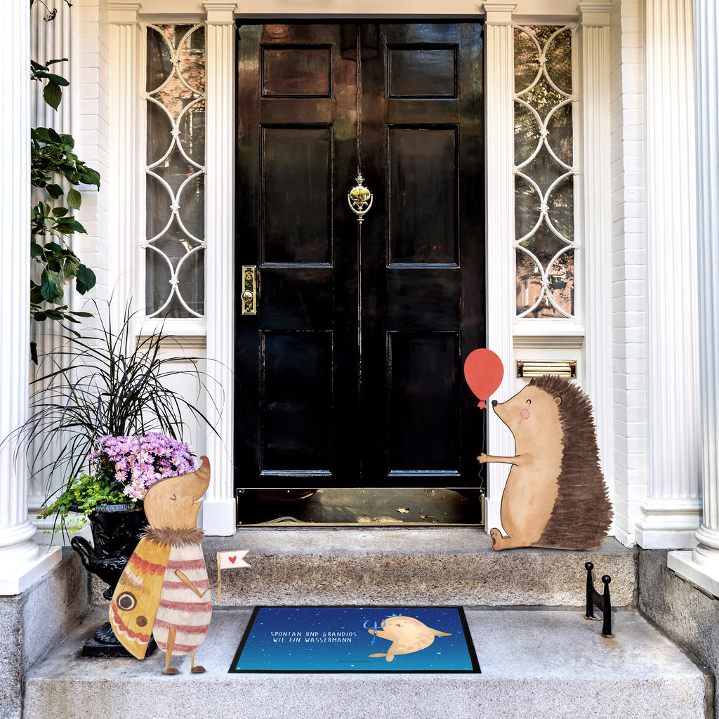 Fußmatte Sternzeichen Wassermann Türvorleger, Schmutzmatte, Fußabtreter, Matte, Schmutzfänger, Fußabstreifer, Schmutzfangmatte, Türmatte, Motivfußmatte, Haustürmatte, Vorleger, Tierkreiszeichen, Sternzeichen, Horoskop, Astrologie, Aszendent, Meermann, Nix, Wassermann Geschenk, Wassermann Sternzeichen, Geschenk Januar, Geschenk Februar, Geburtstag Januar, Geburtstag Februar, Meer Geschenk