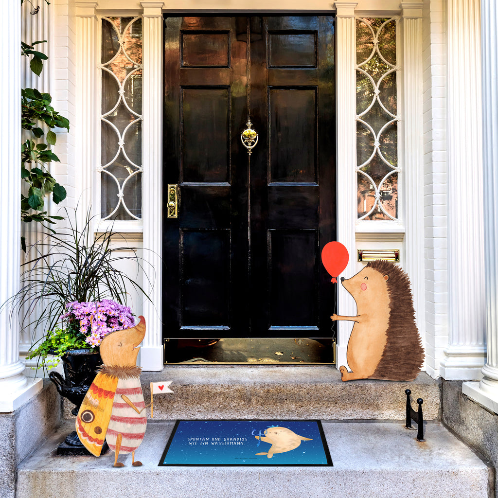 Fußmatte Sternzeichen Wassermann Türvorleger, Schmutzmatte, Fußabtreter, Matte, Schmutzfänger, Fußabstreifer, Schmutzfangmatte, Türmatte, Motivfußmatte, Haustürmatte, Vorleger, Tierkreiszeichen, Sternzeichen, Horoskop, Astrologie, Aszendent, Meermann, Nix, Wassermann Geschenk, Wassermann Sternzeichen, Geschenk Januar, Geschenk Februar, Geburtstag Januar, Geburtstag Februar, Meer Geschenk