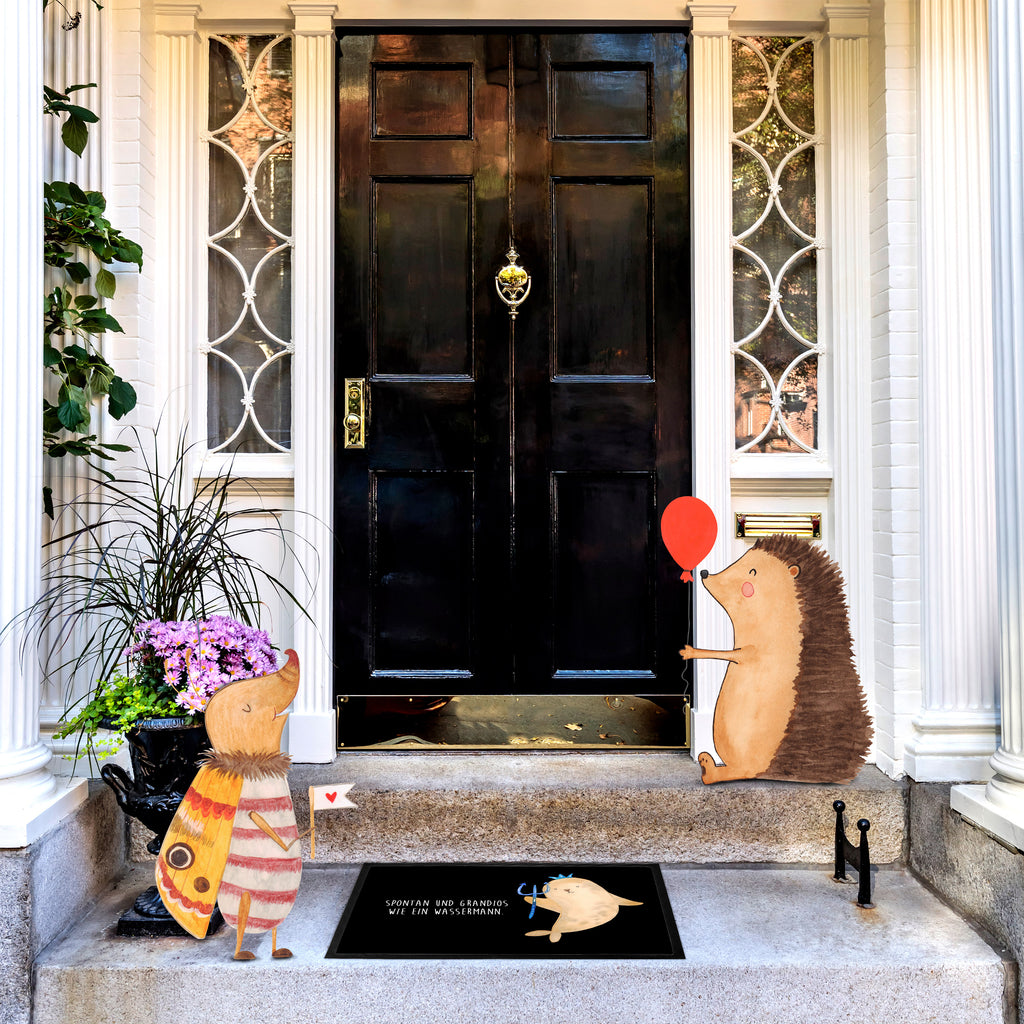 Fußmatte Sternzeichen Wassermann Türvorleger, Schmutzmatte, Fußabtreter, Matte, Schmutzfänger, Fußabstreifer, Schmutzfangmatte, Türmatte, Motivfußmatte, Haustürmatte, Vorleger, Tierkreiszeichen, Sternzeichen, Horoskop, Astrologie, Aszendent, Meermann, Nix, Wassermann Geschenk, Wassermann Sternzeichen, Geschenk Januar, Geschenk Februar, Geburtstag Januar, Geburtstag Februar, Meer Geschenk