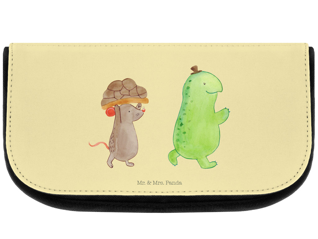 Kosmetiktasche Schildkröte & Maus Kosmetikbeutel, Kulturtasche, Kulturbeutel, Schminktasche, Make-Up Tasche, Schildkröte, Maus, Freunde, Freundinnen, beste Freunde, beste Freundinnen