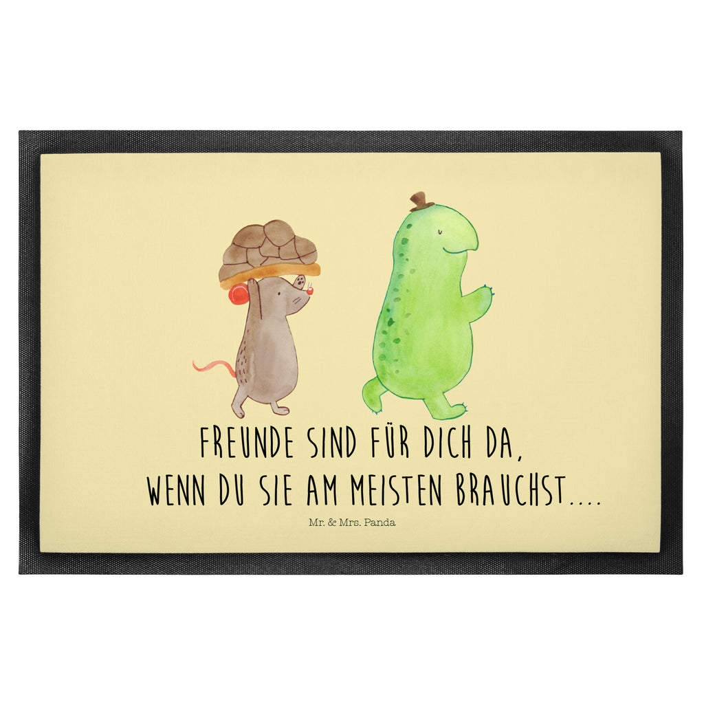 Fußmatte Schildkröte & Maus Schildkröte, Maus, Freunde, Freundinnen, beste Freunde, beste Freundinnen Türvorleger, Schmutzmatte, Fußabtreter, Matte, Schmutzfänger, Fußabstreifer, Schmutzfangmatte, Türmatte, Motivfußmatte,  Haustürmatte, Vorleger  Schildkröte