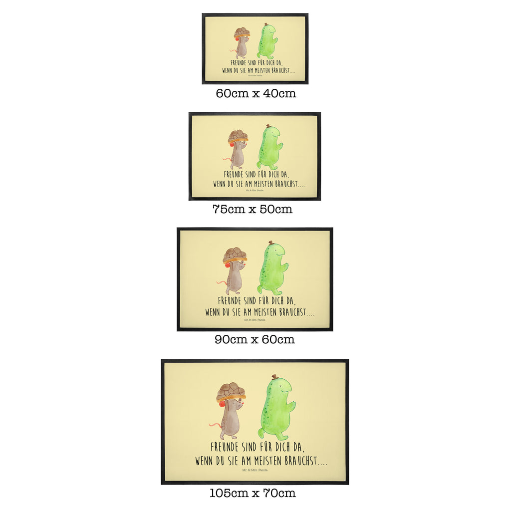 Fußmatte Schildkröte & Maus Schildkröte, Maus, Freunde, Freundinnen, beste Freunde, beste Freundinnen Türvorleger, Schmutzmatte, Fußabtreter, Matte, Schmutzfänger, Fußabstreifer, Schmutzfangmatte, Türmatte, Motivfußmatte,  Haustürmatte, Vorleger  Schildkröte