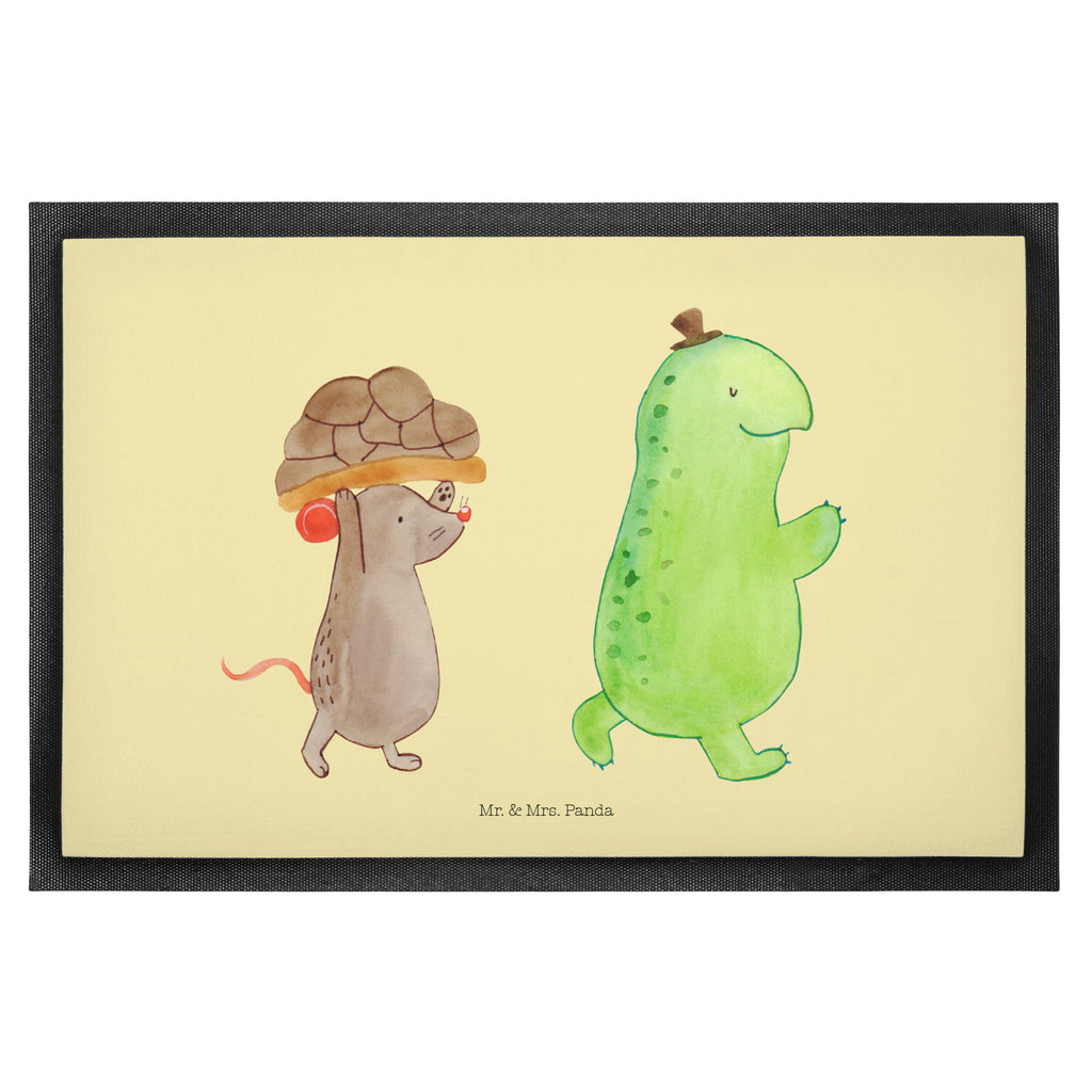 Fußmatte Schildkröte & Maus Schildkröte, Maus, Freunde, Freundinnen, beste Freunde, beste Freundinnen Türvorleger, Schmutzmatte, Fußabtreter, Matte, Schmutzfänger, Fußabstreifer, Schmutzfangmatte, Türmatte, Motivfußmatte,  Haustürmatte, Vorleger  Schildkröte