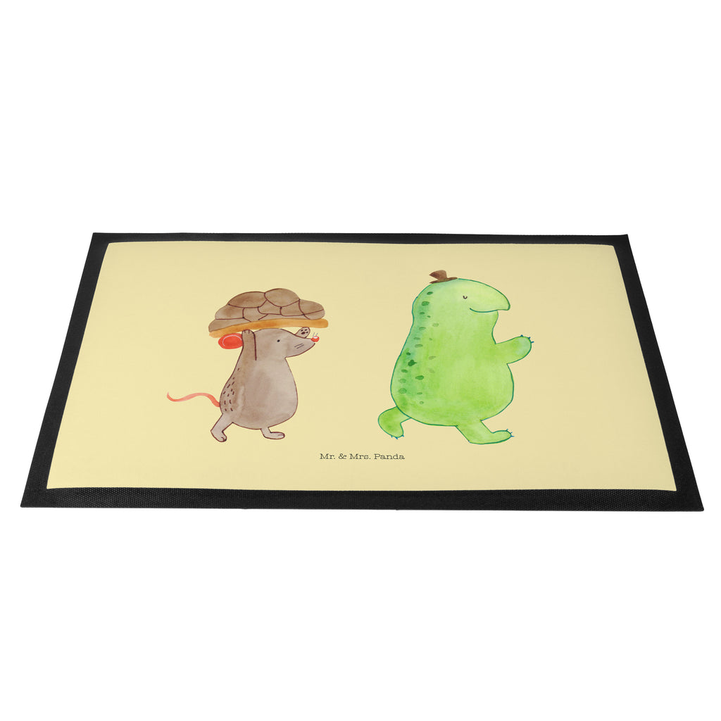 Fußmatte Schildkröte & Maus Schildkröte, Maus, Freunde, Freundinnen, beste Freunde, beste Freundinnen Türvorleger, Schmutzmatte, Fußabtreter, Matte, Schmutzfänger, Fußabstreifer, Schmutzfangmatte, Türmatte, Motivfußmatte,  Haustürmatte, Vorleger  Schildkröte