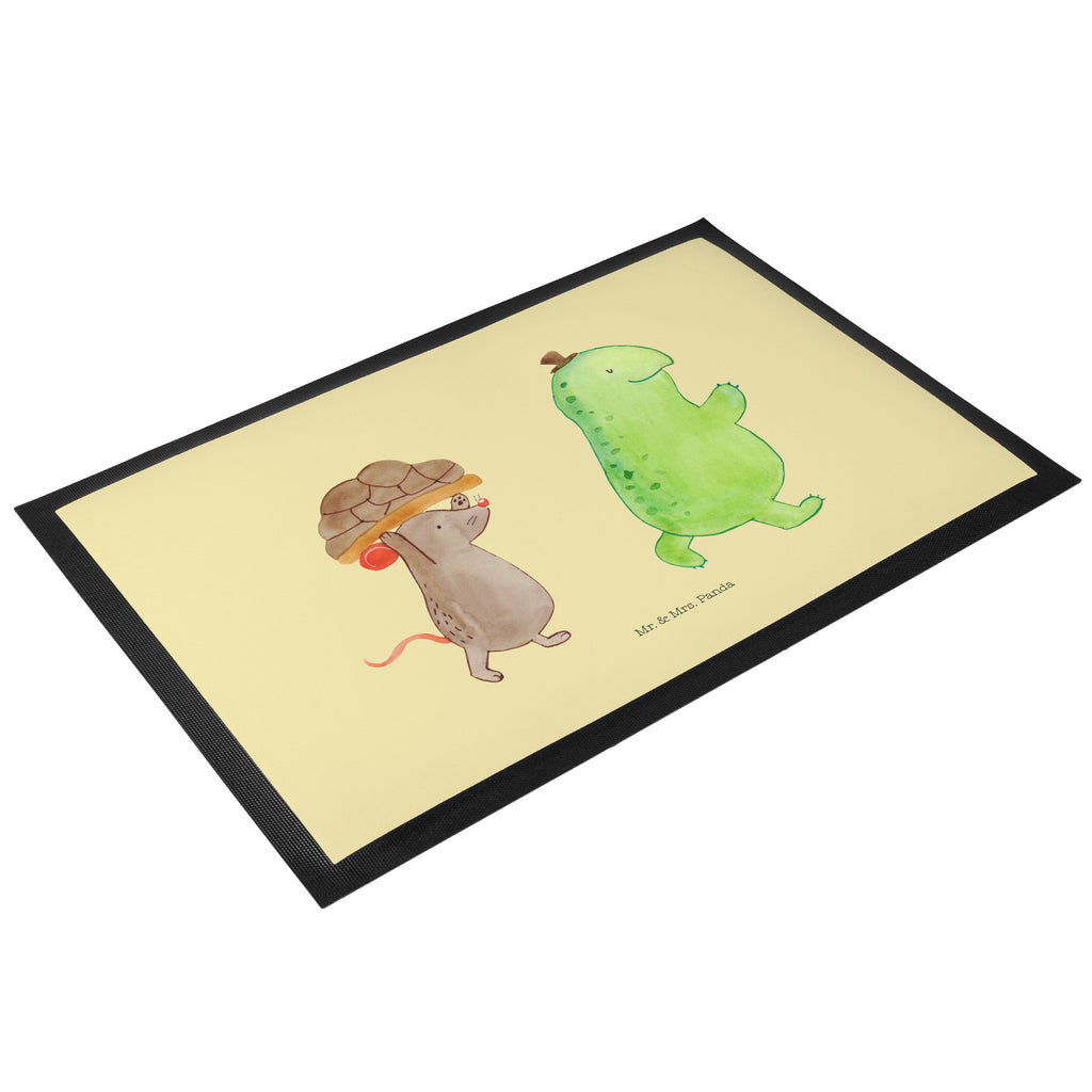 Fußmatte Schildkröte & Maus Schildkröte, Maus, Freunde, Freundinnen, beste Freunde, beste Freundinnen Türvorleger, Schmutzmatte, Fußabtreter, Matte, Schmutzfänger, Fußabstreifer, Schmutzfangmatte, Türmatte, Motivfußmatte,  Haustürmatte, Vorleger  Schildkröte