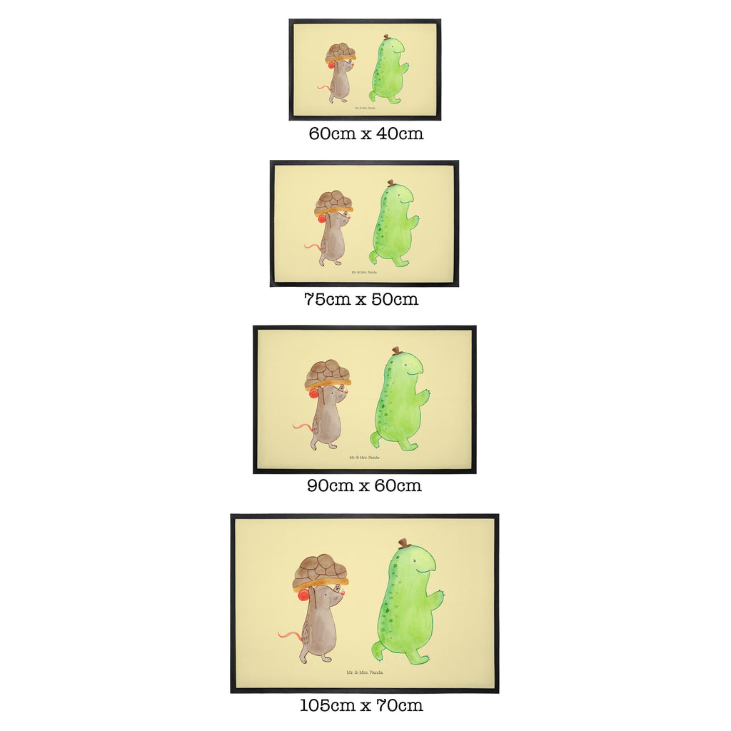 Fußmatte Schildkröte & Maus Schildkröte, Maus, Freunde, Freundinnen, beste Freunde, beste Freundinnen Türvorleger, Schmutzmatte, Fußabtreter, Matte, Schmutzfänger, Fußabstreifer, Schmutzfangmatte, Türmatte, Motivfußmatte,  Haustürmatte, Vorleger  Schildkröte