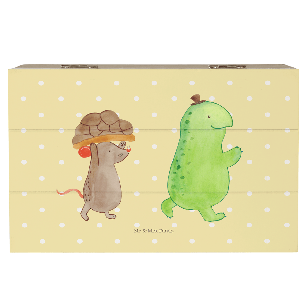 Holzkiste Schildkröte & Maus Holzkiste, Kiste, Schatzkiste, Truhe, Schatulle, XXL, Erinnerungsbox, Erinnerungskiste, Dekokiste, Aufbewahrungsbox, Schildkröte, Maus, Freunde, Freundinnen, beste Freunde, beste Freundinnen