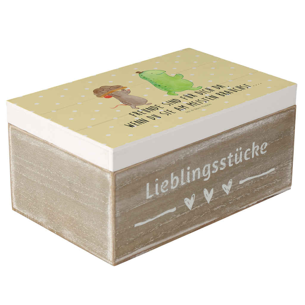 Holzkiste Schildkröte & Maus Holzkiste, Kiste, Schatzkiste, Truhe, Schatulle, XXL, Erinnerungsbox, Erinnerungskiste, Dekokiste, Aufbewahrungsbox, Schildkröte, Maus, Freunde, Freundinnen, beste Freunde, beste Freundinnen