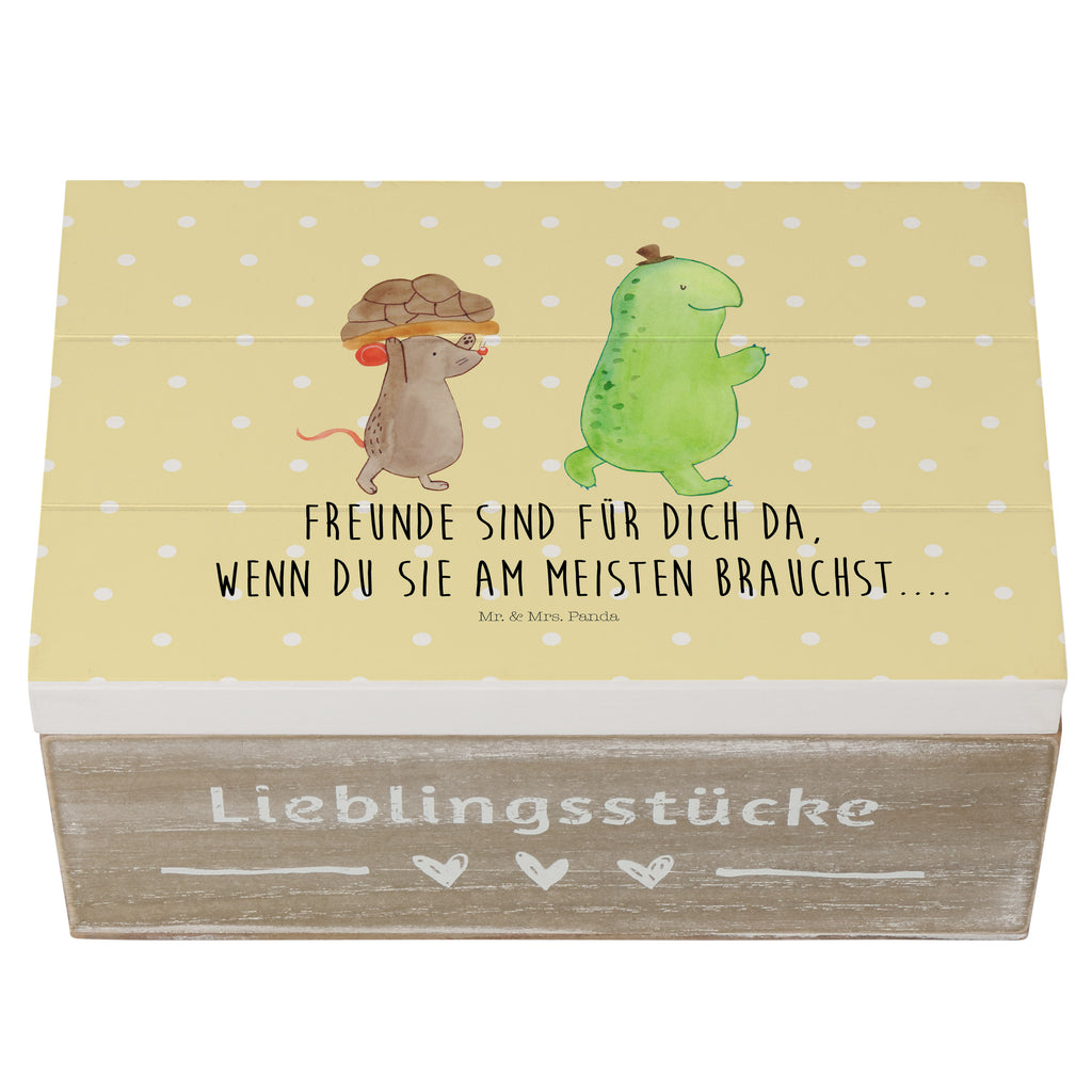 Holzkiste Schildkröte & Maus Holzkiste, Kiste, Schatzkiste, Truhe, Schatulle, XXL, Erinnerungsbox, Erinnerungskiste, Dekokiste, Aufbewahrungsbox, Schildkröte, Maus, Freunde, Freundinnen, beste Freunde, beste Freundinnen