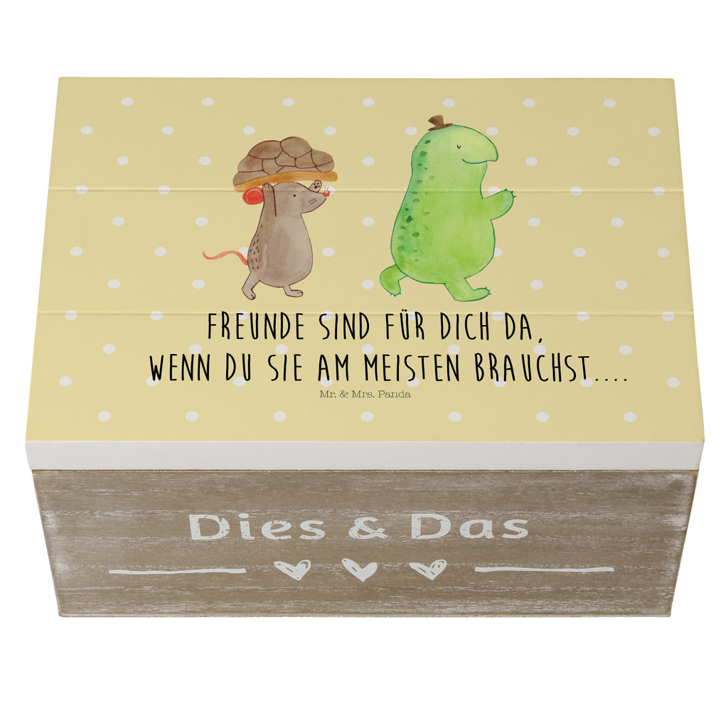 Holzkiste Schildkröte & Maus Holzkiste, Kiste, Schatzkiste, Truhe, Schatulle, XXL, Erinnerungsbox, Erinnerungskiste, Dekokiste, Aufbewahrungsbox, Schildkröte, Maus, Freunde, Freundinnen, beste Freunde, beste Freundinnen
