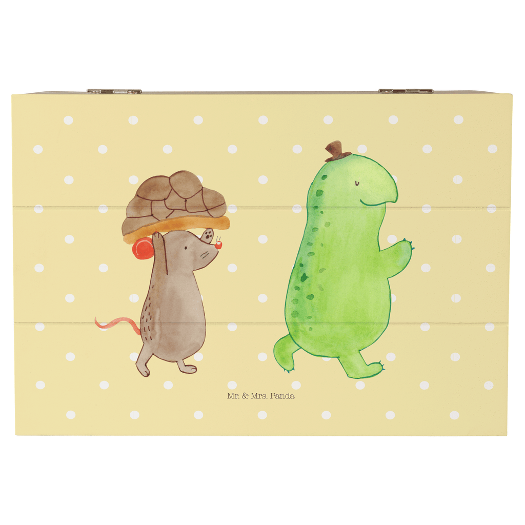 Holzkiste Schildkröte & Maus Holzkiste, Kiste, Schatzkiste, Truhe, Schatulle, XXL, Erinnerungsbox, Erinnerungskiste, Dekokiste, Aufbewahrungsbox, Schildkröte, Maus, Freunde, Freundinnen, beste Freunde, beste Freundinnen