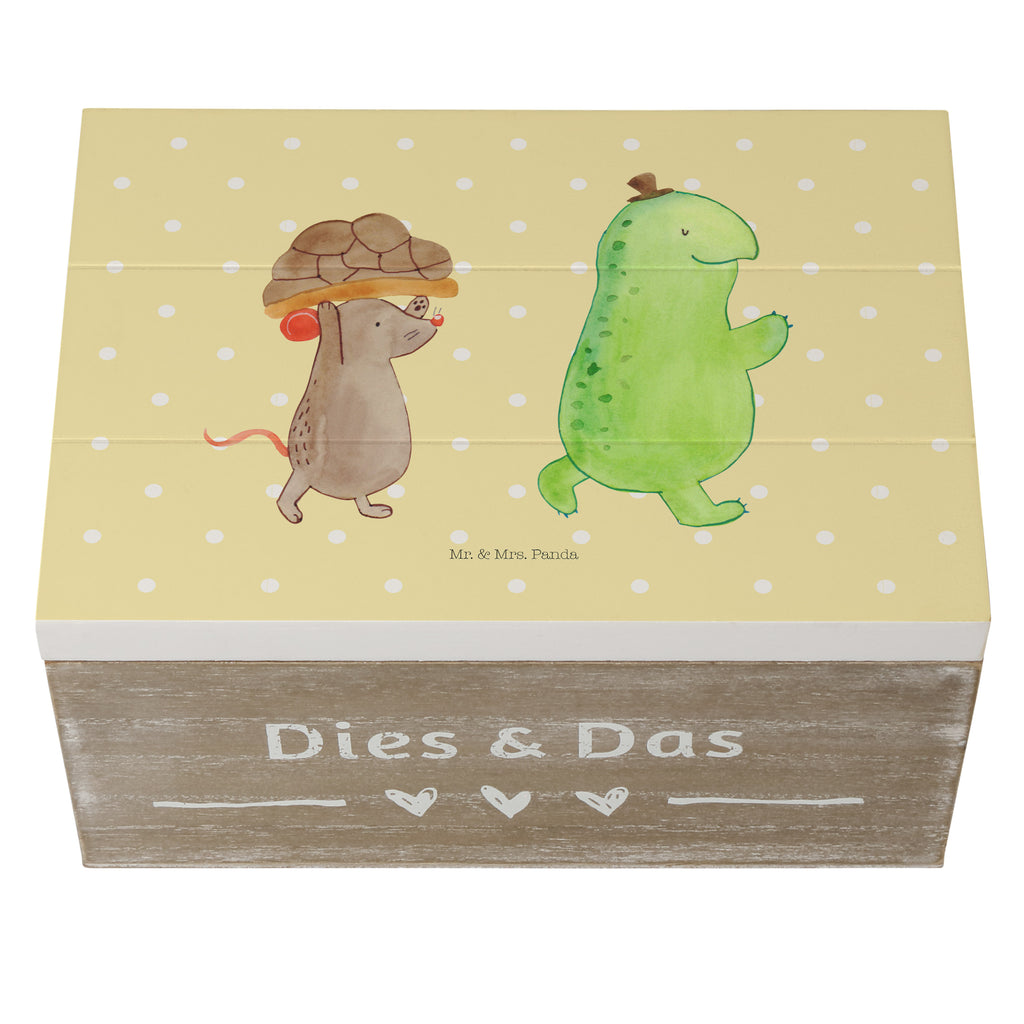 Holzkiste Schildkröte & Maus Holzkiste, Kiste, Schatzkiste, Truhe, Schatulle, XXL, Erinnerungsbox, Erinnerungskiste, Dekokiste, Aufbewahrungsbox, Schildkröte, Maus, Freunde, Freundinnen, beste Freunde, beste Freundinnen