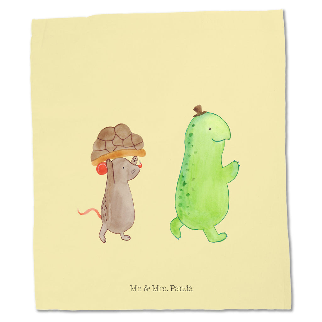 Tragetasche Schildkröte & Maus Beuteltasche, Beutel, Einkaufstasche, Jutebeutel, Stoffbeutel, Schildkröte, Maus, Freunde, Freundinnen, beste Freunde, beste Freundinnen