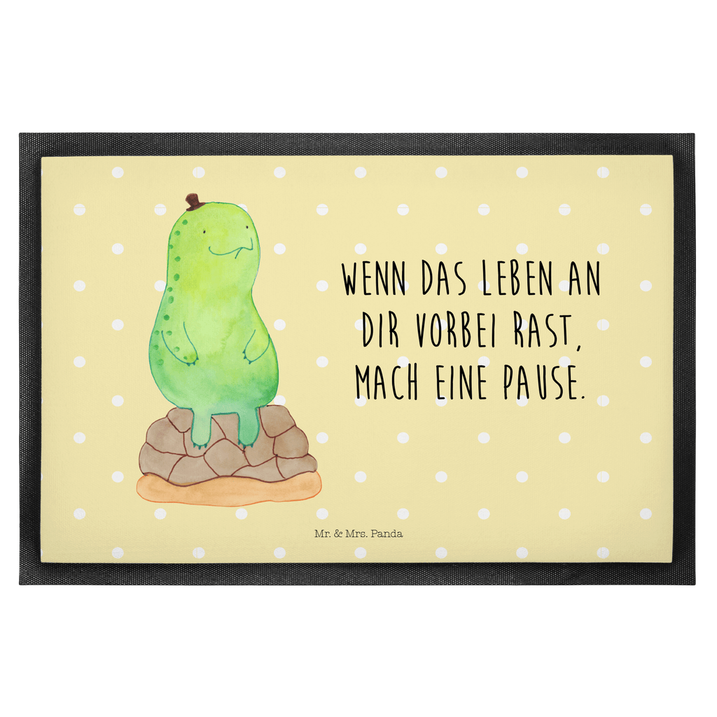 Fußmatte Schildkröte pausiert Schildkröte, Achtsamkeit, Entschleunigen, achtsam,  Türvorleger, Schmutzmatte, Fußabtreter, Matte, Schmutzfänger, Fußabstreifer, Schmutzfangmatte, Türmatte, Motivfußmatte,  Haustürmatte, Vorleger  Schildkröte