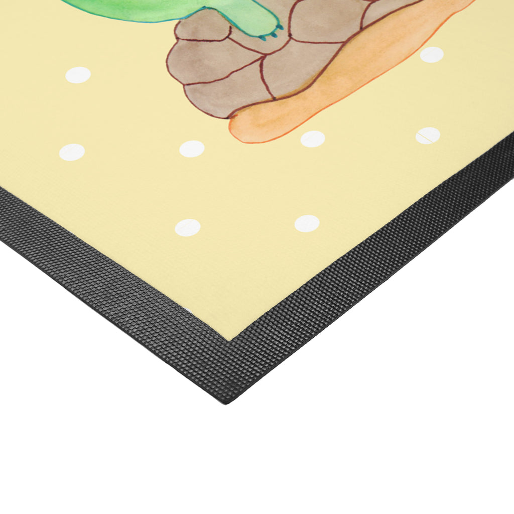 Fußmatte Schildkröte pausiert Schildkröte, Achtsamkeit, Entschleunigen, achtsam,  Türvorleger, Schmutzmatte, Fußabtreter, Matte, Schmutzfänger, Fußabstreifer, Schmutzfangmatte, Türmatte, Motivfußmatte,  Haustürmatte, Vorleger  Schildkröte