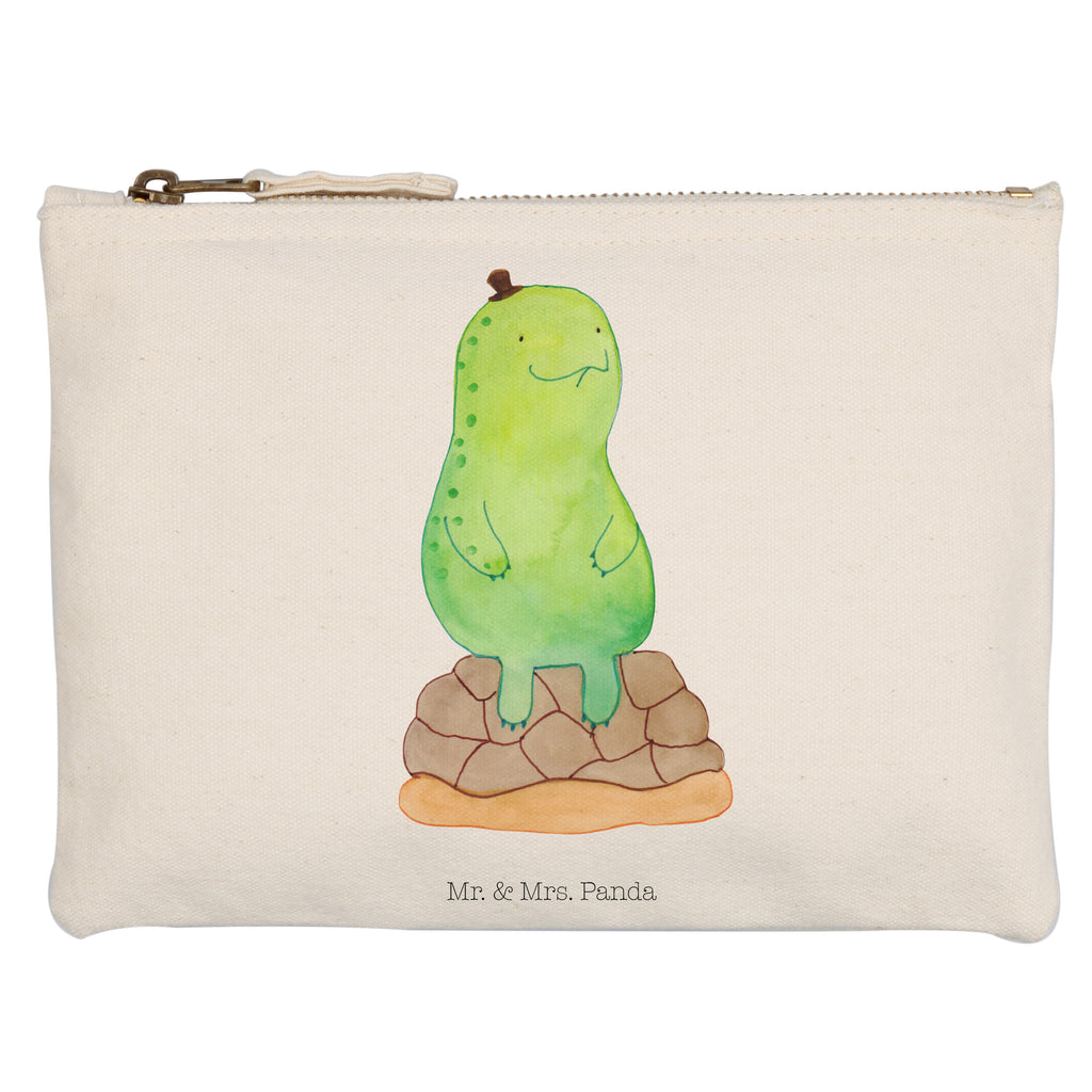 Schminktasche Schildkröte pausiert Schminktasche, Kosmetiktasche, Kosmetikbeutel, Stiftemäppchen, Etui, Federmappe, Makeup, XXL, Schminketui, Kosmetiketui, Schlamperetui, Schildkröte, Achtsamkeit, Entschleunigen, achtsam