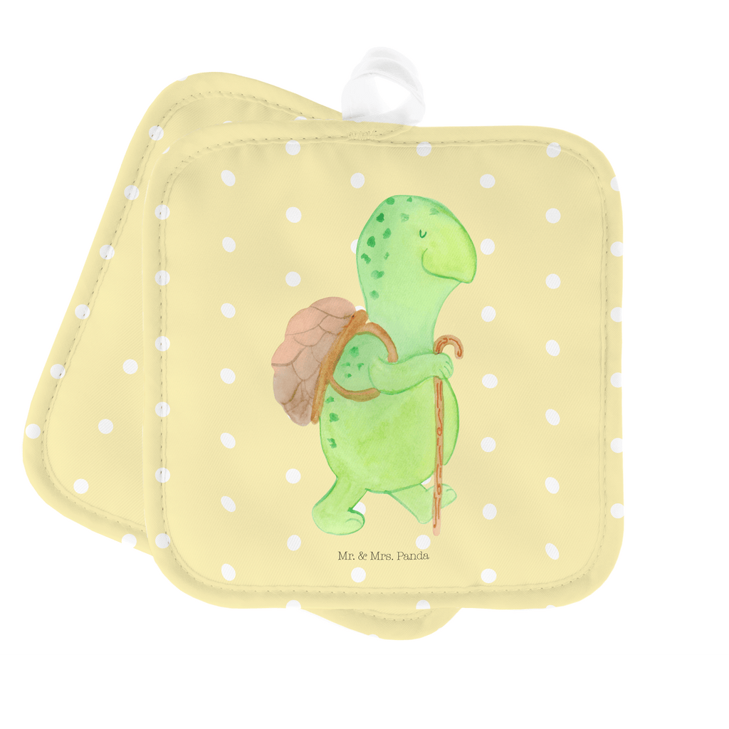 2er Set Topflappen  Schildkröte Wanderer Topflappen, Topfuntersetzer, Ofenhandschuh, Topflappen Set, Topflappen lustig, Topflappen mit Spruch, Schildkröte, Schildkröten, Motivation, Motivationsspruch, Motivationssprüche, Neuanfang