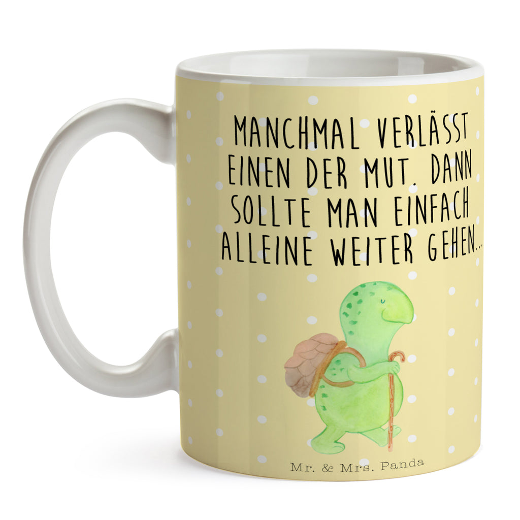 Tasse Schildkröte Wanderer Schildkröte, Schildkröten, Motivation, Motivationsspruch, Motivationssprüche, Neuanfang Becher, Kaffeetasse, Kaffeebecher, Tee, Frühstück, Büro  Schildkröte