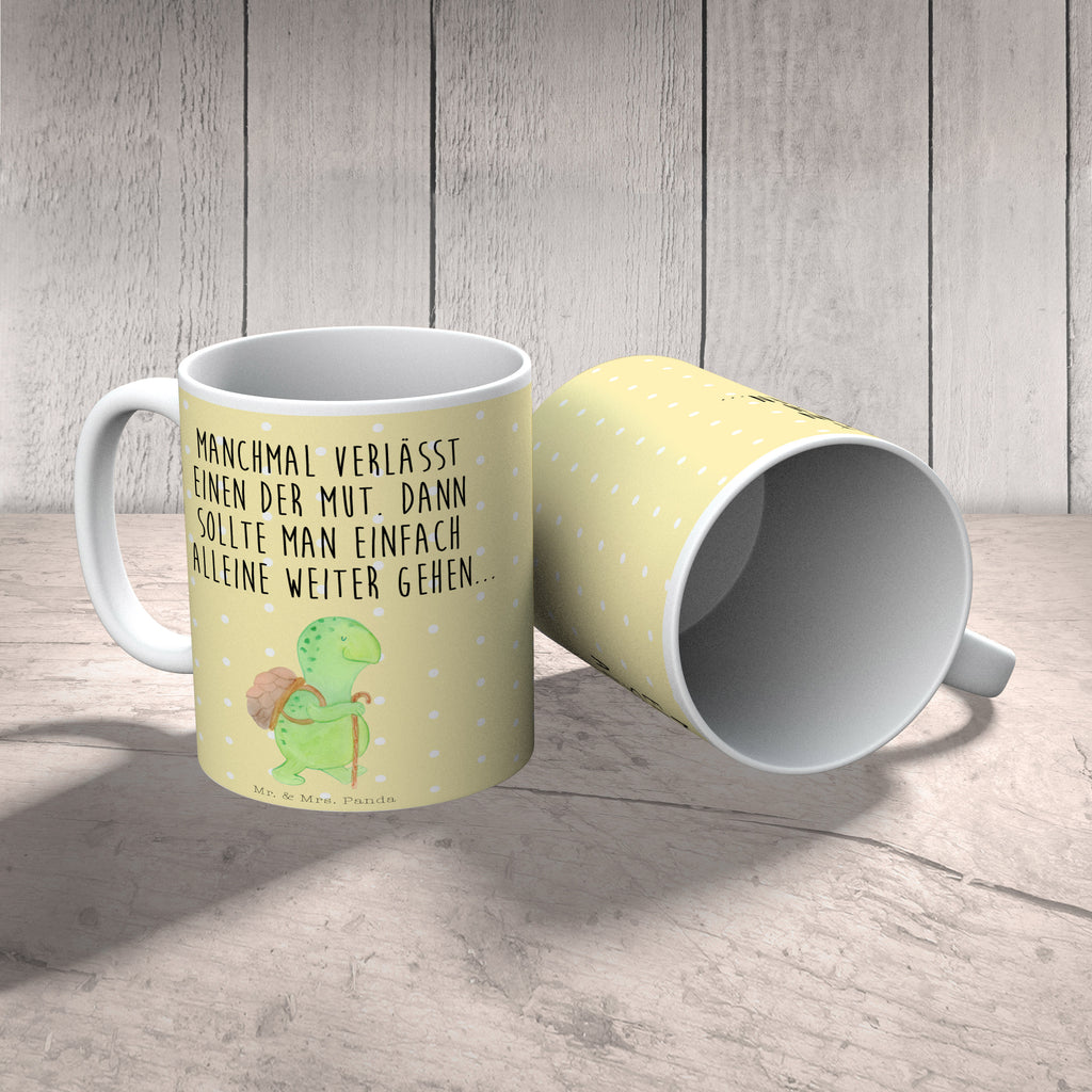 Tasse Schildkröte Wanderer Schildkröte, Schildkröten, Motivation, Motivationsspruch, Motivationssprüche, Neuanfang Becher, Kaffeetasse, Kaffeebecher, Tee, Frühstück, Büro  Schildkröte
