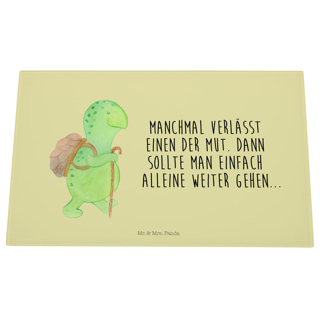 Medium Glas Schneidbrett Schildkröte Wanderer Glasschneidebrett, Schneidebrett, Schildkröte, Schildkröten, Motivation, Motivationsspruch, Motivationssprüche, Neuanfang