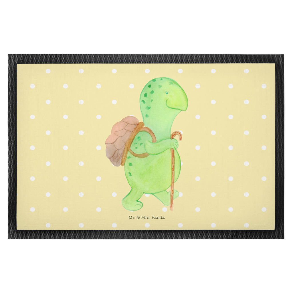 Fußmatte Schildkröte Wanderer Schildkröte, Schildkröten, Motivation, Motivationsspruch, Motivationssprüche, Neuanfang Türvorleger, Schmutzmatte, Fußabtreter, Matte, Schmutzfänger, Fußabstreifer, Schmutzfangmatte, Türmatte, Motivfußmatte,  Haustürmatte, Vorleger  Schildkröte