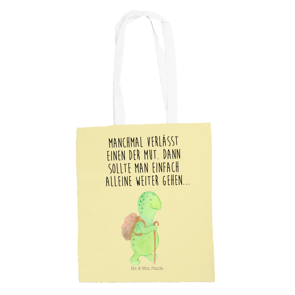 Tragetasche Schildkröte Wanderer Beuteltasche, Beutel, Einkaufstasche, Jutebeutel, Stoffbeutel, Schildkröte, Schildkröten, Motivation, Motivationsspruch, Motivationssprüche, Neuanfang