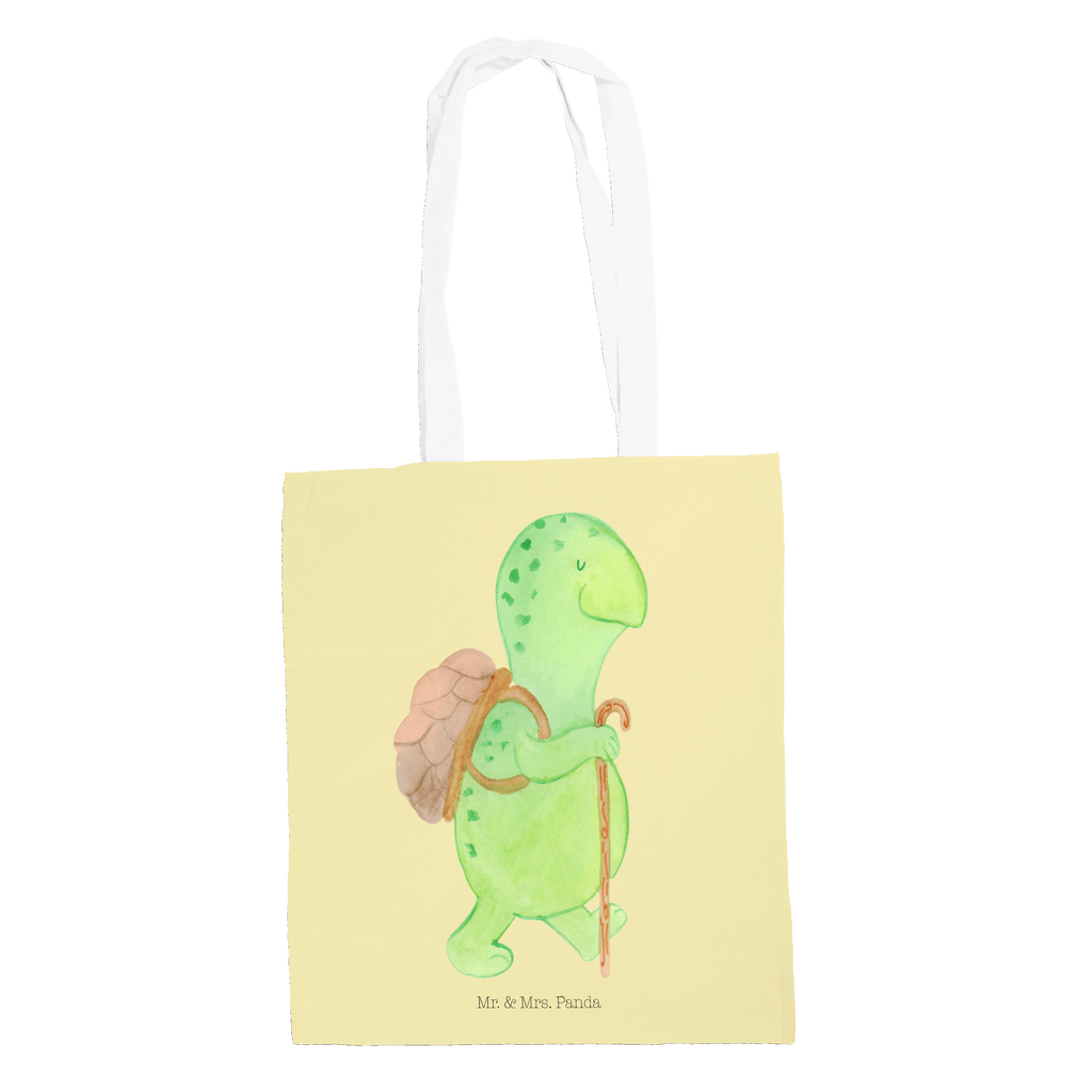 Tragetasche Schildkröte Wanderer Beuteltasche, Beutel, Einkaufstasche, Jutebeutel, Stoffbeutel, Schildkröte, Schildkröten, Motivation, Motivationsspruch, Motivationssprüche, Neuanfang