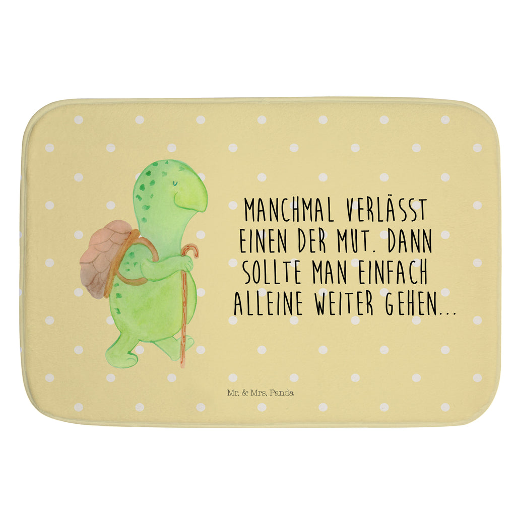 Badvorleger Schildkröte Wanderer Badematte, Badteppich, Duschvorleger, Badezimmerteppich, Badezimmermatte, Badvorleger, Duschmatte, Duschteppich, Schildkröte, Schildkröten, Motivation, Motivationsspruch, Motivationssprüche, Neuanfang