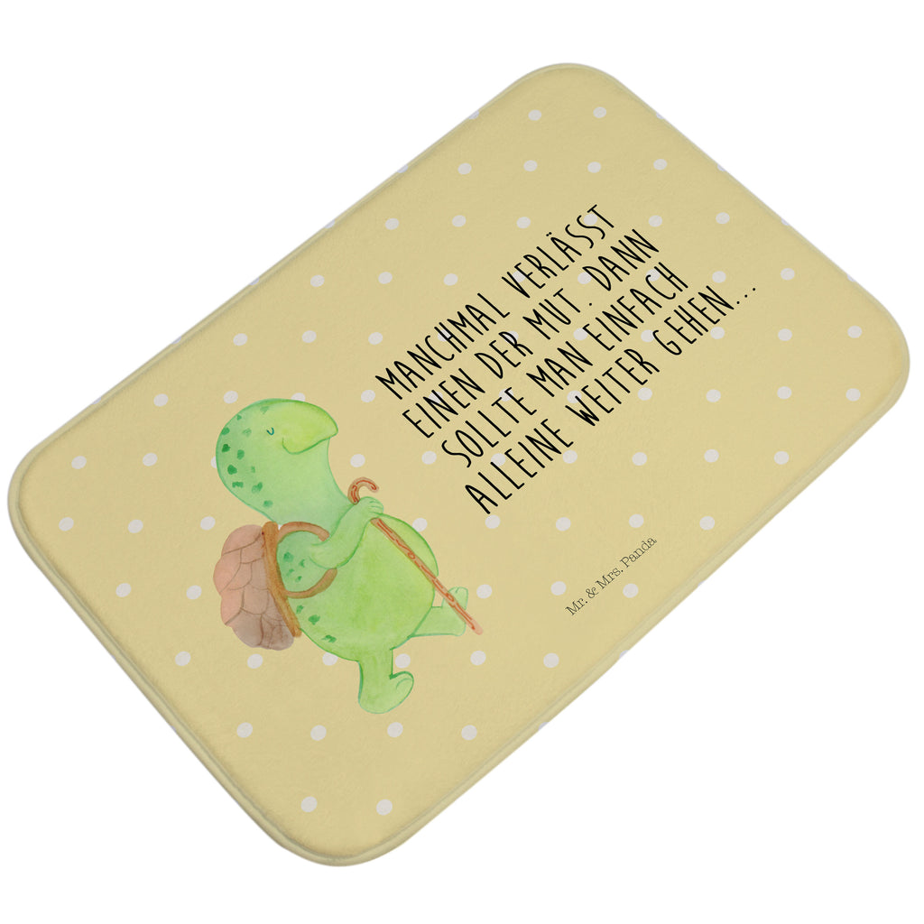 Badvorleger Schildkröte Wanderer Badematte, Badteppich, Duschvorleger, Badezimmerteppich, Badezimmermatte, Badvorleger, Duschmatte, Duschteppich, Schildkröte, Schildkröten, Motivation, Motivationsspruch, Motivationssprüche, Neuanfang