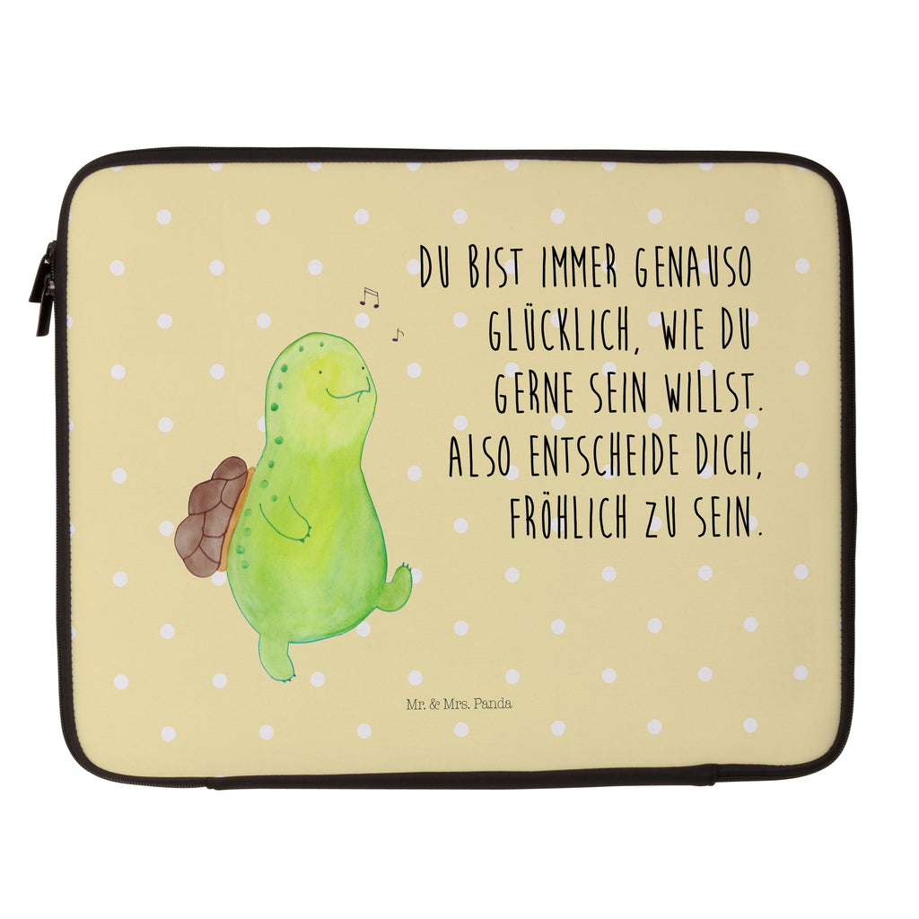20 x 28 Notebook Tasche  Schildkröte pfeift Notebook Tasche, Laptop, Computertasche, Tasche, Schildkröte, Schildi, Schildkröten, fröhlich, Glück, Motivation, Lebensfreude, Depression, Trennung, Neuanfang